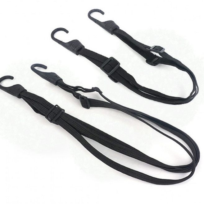고무밴드 후크형 짐고정 스트랩 자전거 캐리어 화물 고정줄 탄력, 1개