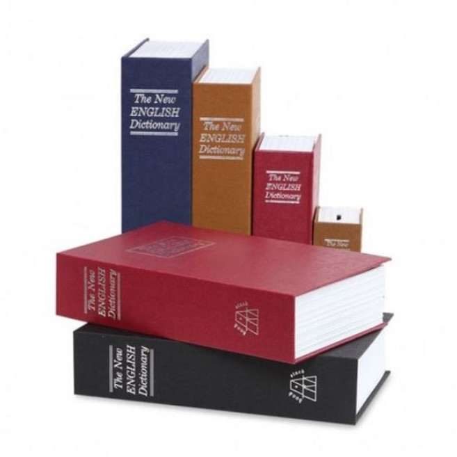 비밀 책 금고 비밀번호 중형, Black 1개