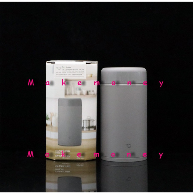 ZOJIRUSHI 象印 SW-KA75H 不鏽鋼真空燜燒杯 750ml, 原野灰, 1個
