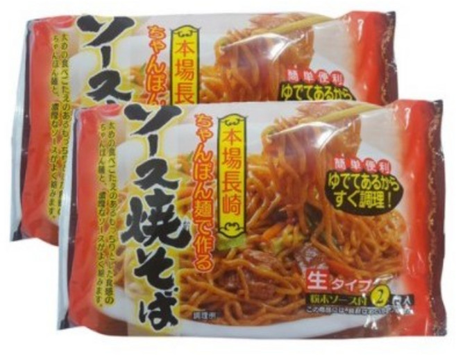 카리노재팬 소스야끼소바 생면 2인분 320g, 4개