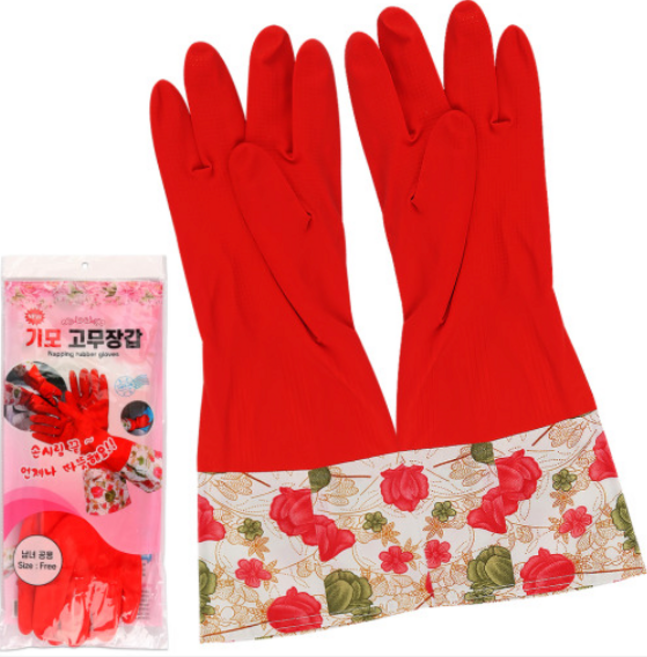 김애경 기모 고무장갑, 레드, 10세트