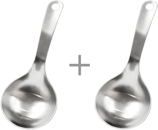 DAMDA 미니 국자 스푼 올스텐 먹방 마라탕 라면 숟가락 1+1, 1개