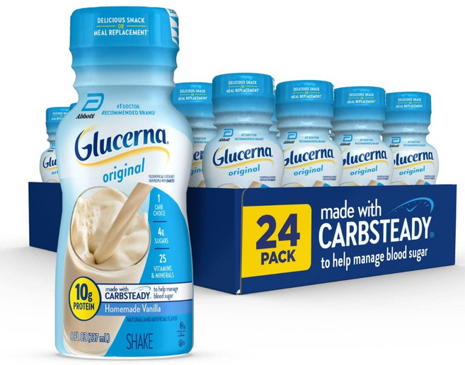 글루세나 Glucerna 당뇨 프로틴 영양 쉐이크 바닐라 237ml 24개, A