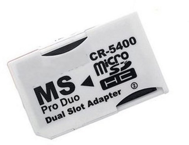 CR5400 PSP 1000 2000 3000 TF SD 카드 MS Pro Duo 메모리 슬롯 어댑터, A, 1개, 1) A