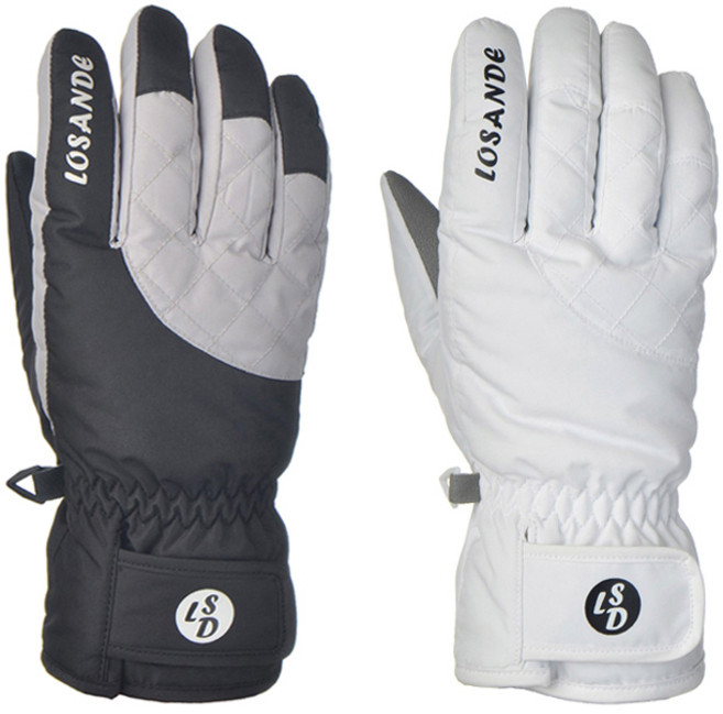 에트나로잔데 방한장갑 주니어 여성 보드장갑 스키장갑 DSH1102, BK_블랙(L), 1개