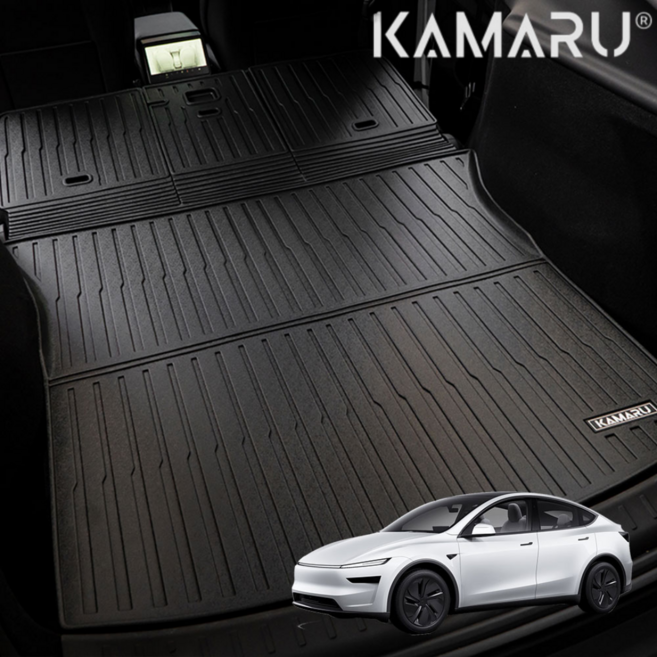 테슬라 모델Y 주니퍼 트렁크매트 카마루 TPE 트렁크매트, 블랙
