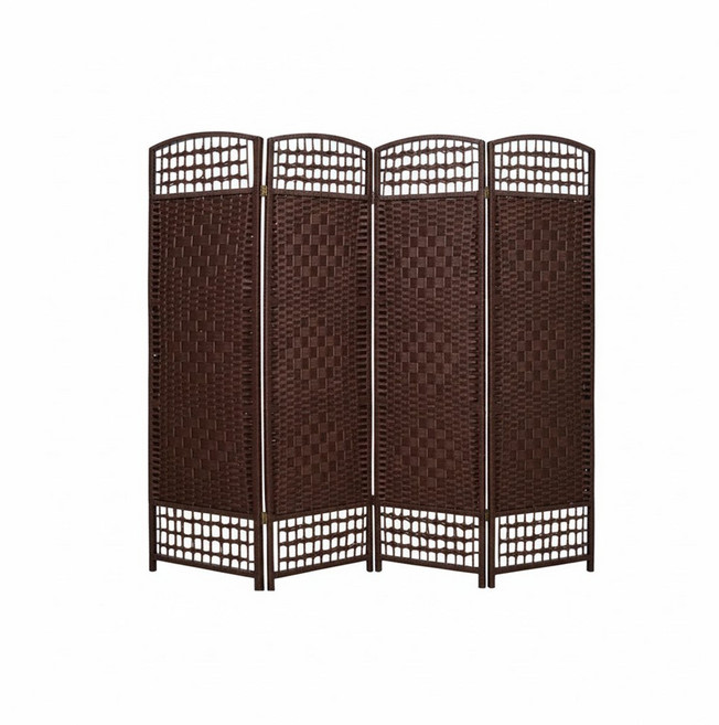 호가 4단 라탄파티션 150cm 대형 파티션, 150cm 라탄 다크브라운(대형)