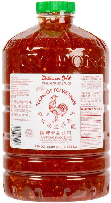 미국 후이펑 후이퐁 칠리 갈릭 스리라차 소스 대용량 3.859kg