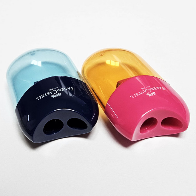 파버카스텔 애플연필깎이/ 수채 유성색연필 미술 화방 사무용 어린이 문구 학용품 선물, 1개, 다크블루