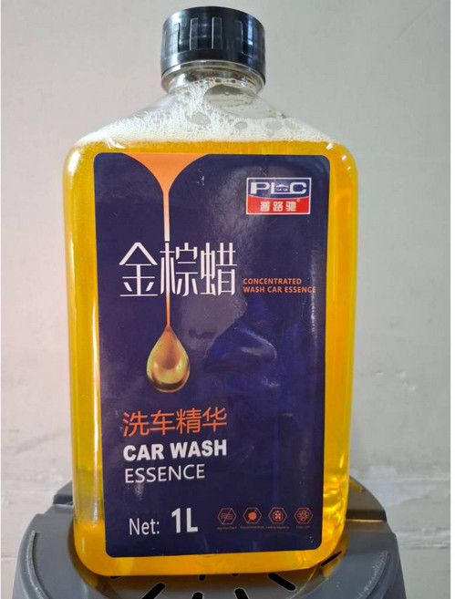 金棕洗車水蠟 1L 上光打蠟 去污打蠟, 1個, 02.PLC 金棕洗車水蠟1L