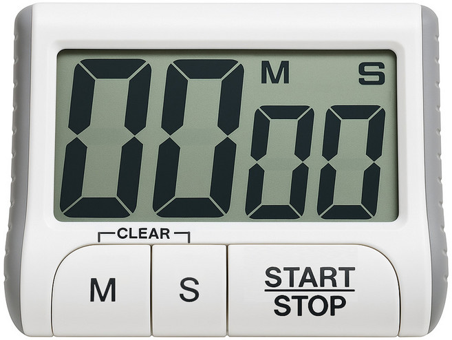 램스혼 타이머 주방 쿠킹 제빵 요리 TIMER, 1개, 화이트(DT-100)