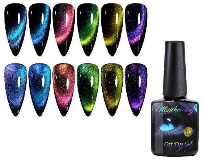 오로라 젤 네일아트 자석네일아트 마그넷 홀로그램, 1개