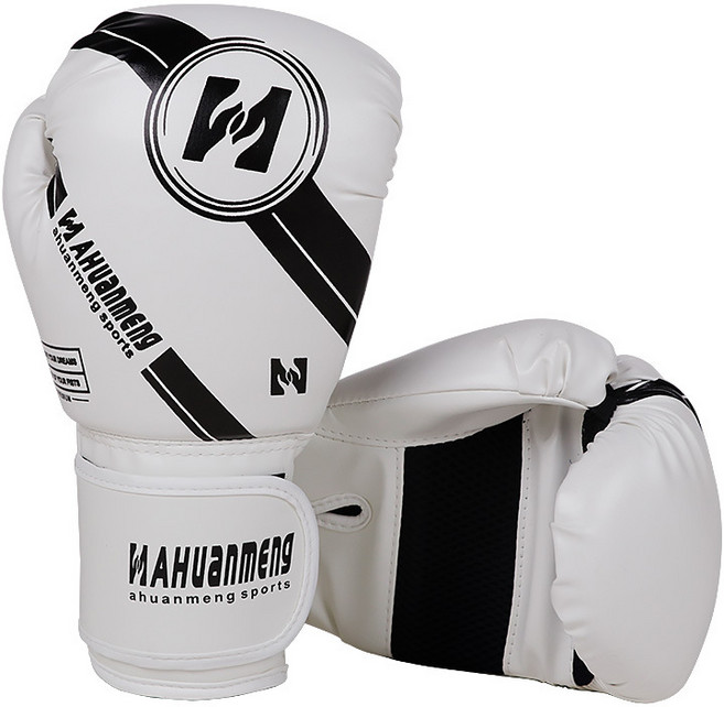 권투 장비 16oz 전문 샌드백 훈련 남자 무에타이 펀칭, 04 12oz, 01 WHITE, 1개