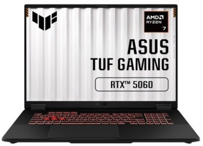 에이수스 2025 TUF 게이밍 노트북 A18 라이젠7 260 지포스 RTX 5060, 예거그레이, 1012GB, 32GB, WIN11 Home, FA808UM-S8031