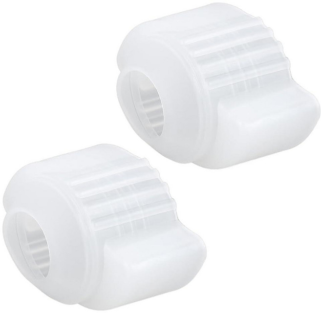 WADORN 2Pcs Silicone Door Knob Grips 3\"L x 2\"W Non-Slip Covers Upgraded Ergonomic Design Doorstop