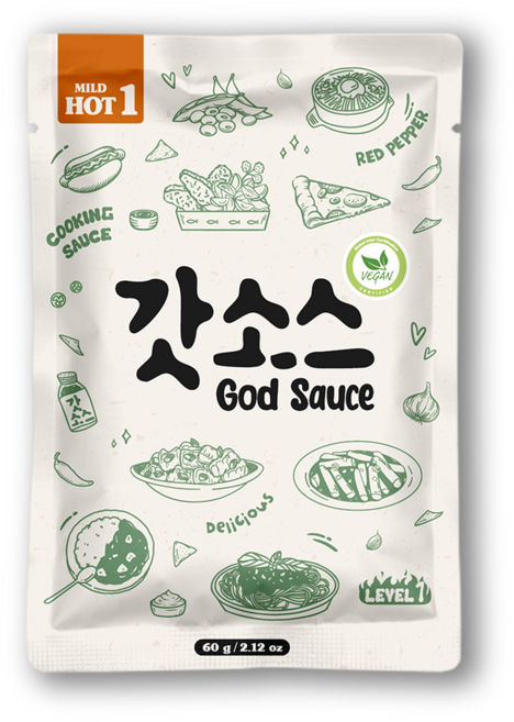 비건갓소스 순한맛 닭볶음탕 떡볶이소스, 20개, 60g