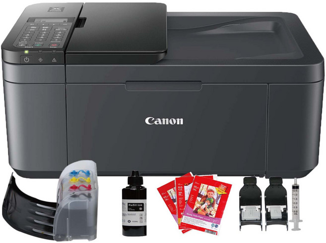 캐논 TR4645 팩스 무한잉크복합기 프린터기 양면인쇄 TR4690 동일사양 드림잉크, TR4645팩스복합기+무한잉크럭셔리형완벽설치