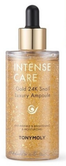 토니모리 인텐스케어 골드24K 스네일 럭셔리 앰플100ml 대용량 주름개선 & 미백 & 피부 생기와 탄력을 관리하는 촉촉한 앰플, 1개, 100ml