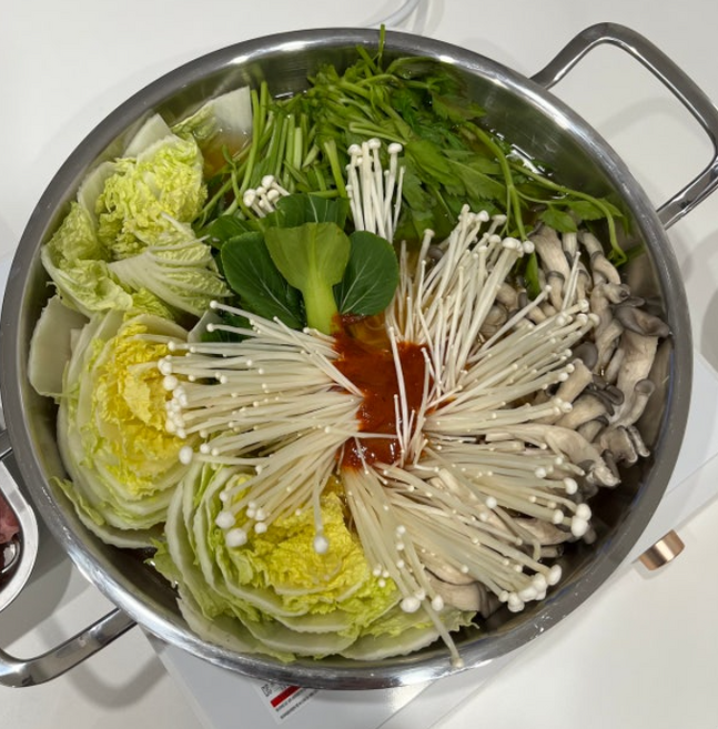 샤브샤브 밀푀유나베 밀키트 캠핑요리 전골, 1개, 1.22kg