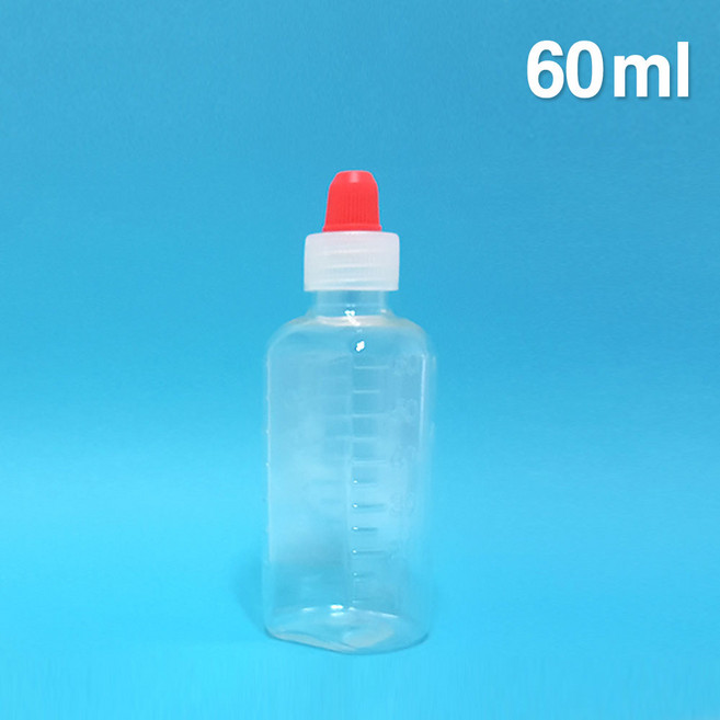 한국산 투약병 60ml- 100개 /물약병/공병/투약병/시약병/샘플병 60cc
