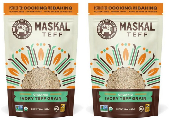 마스칼 고대곡물 아이보리 테프 그레인 397g 2개 Maskal Teff Grain Ivory