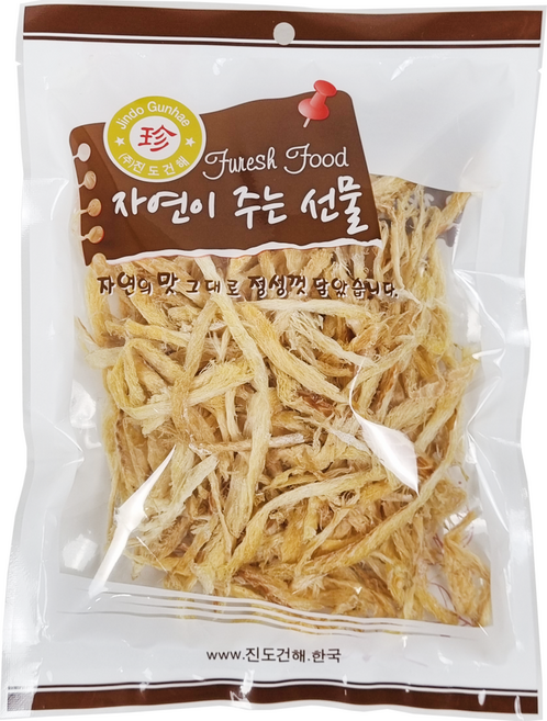 자연건조 순살만 최상급 황태 실채 70g 속살채 소포장 1인분, 2개