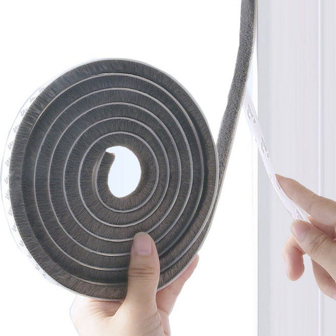 수지나 외풍 벌레 차단 모헤어 만능 문풍지 3M, 23mm, 2개