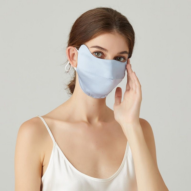 자외선 차단 마스크 100% 실크