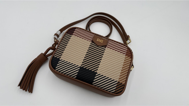 닥스 BROWN 빅하우스체크 크로스백 (선물포장)