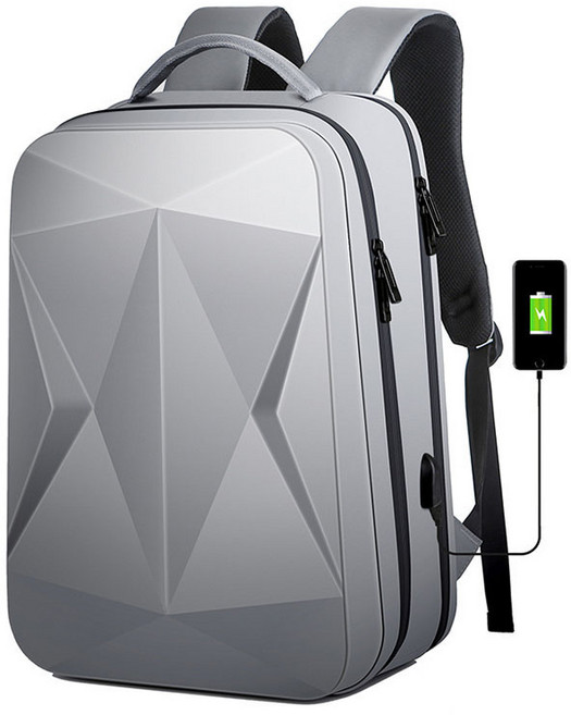 남자백팩 가방 노트북백팩 비즈니스백팩 직장인 대학생 여행용 백팩 방수 USB충전지원 17인치 하드케이스