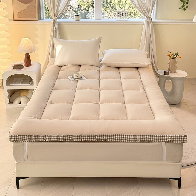 大豆纖維柔軟床墊, 素色米色