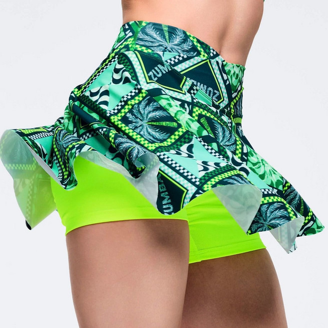 Merero ZW 줌바룩 헬스복 캐주얼 트레이닝복 댄스 체조 속건 스커트 여성 댄스바지 줌바 댄스스포츠 치마바지 줌바치마