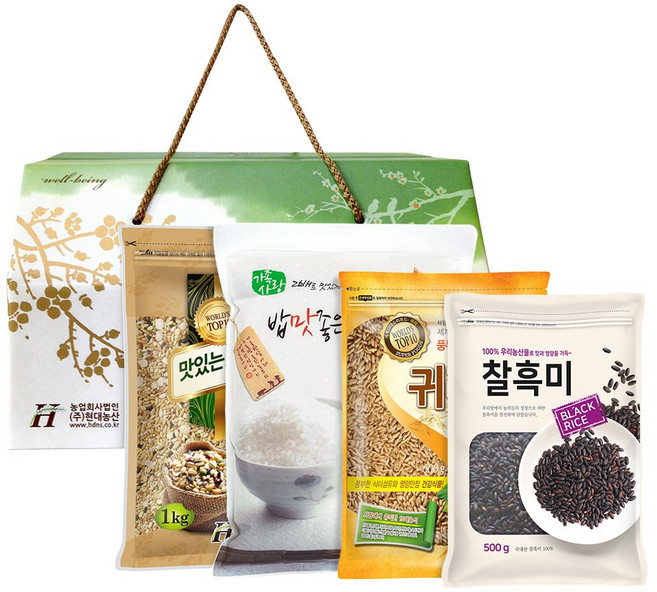 현대농산 웰빙 혼합곡 4종 선물세트, 1세트