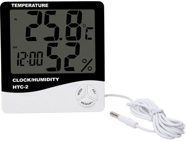 아날로그 벽걸이 나무 온도계 습도계 온습도계 막대온도계, 1개