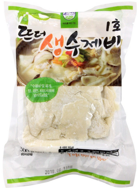 [송학식품] 뜨더 생수제비 300g _ 수제비, 1개