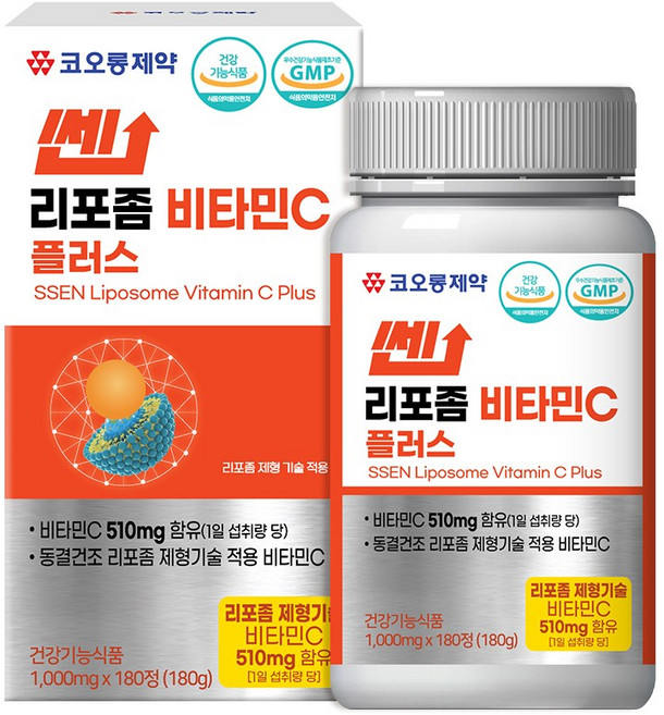 코오롱제약 쎈 리포좀 비타민C 플러스(6개월분), 1개, 180정