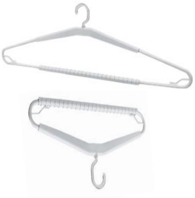 루캔리 늘어나는 길이조절 빅사이즈 71cm 옷걸이 빨래건조대 이불걸이, 3개, 화이트