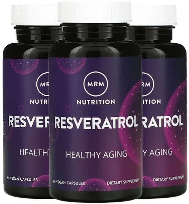 MRM Nutrition 엠알엠뉴트리션 레스베라트롤 베지 캡슐, 60정, 3개 - 쿠팡