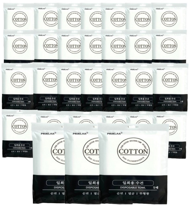 프리클라 일회용수건 개별포장 다용도 휴대용, 30매