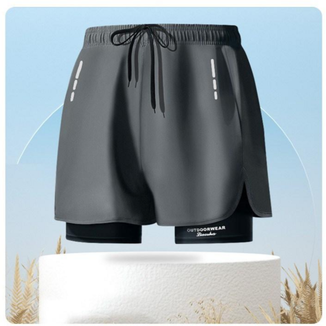 다이나믹피플 남성용 3부 마라톤 헬스 스쿼트 러닝 레깅스 반바지 러닝쇼츠