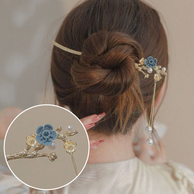 精緻古典髮簪 優雅髮飾 簡約百搭 輕盈舒適