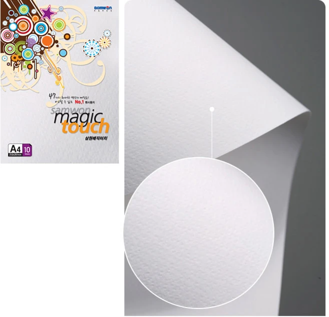 삼원특수지 매직터치 복사용지 M01 순백색 180g, 100매, A4 - 쿠팡