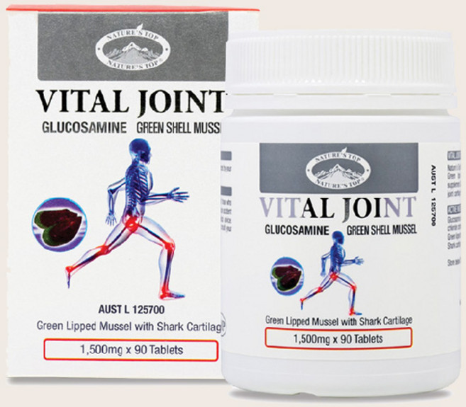 네이처스탑 바이탈조인트 글루코사민+초록입홍합+상어연골 복합제, 90정, 2개, 90정