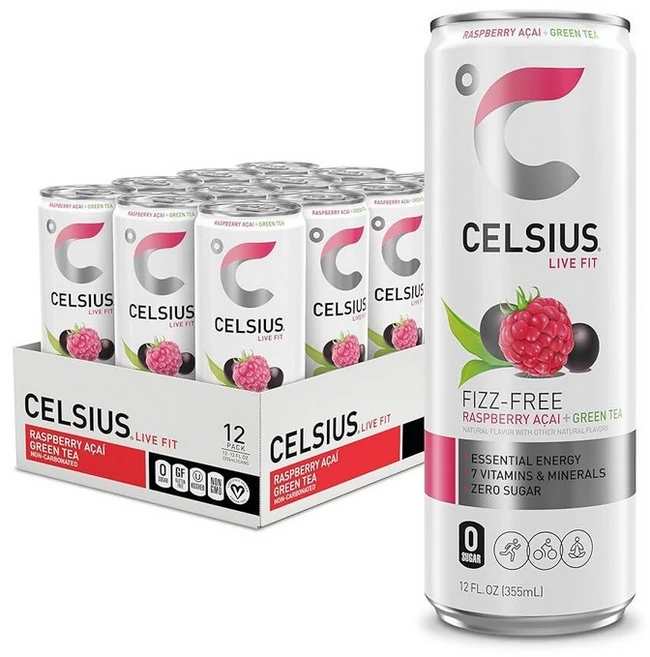 CELSIUS 자몽 멜론 녹차 무탄산 피트니스 음료 무설탕 230941, 피즈 프리 라즈베리 아사이, 1.0 - 쿠팡
