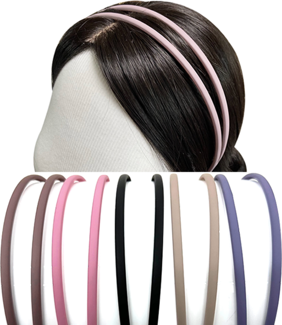 여성 두줄 머리띠 헤어밴드 5개세트