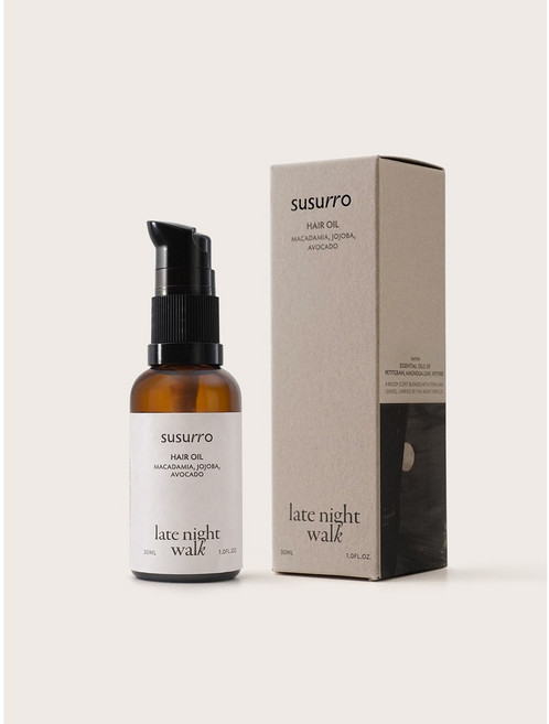 susurro 輕潤植物護髮油 深夜散步 Light Hair Oil 30mL 免沖洗護髮油, 2瓶