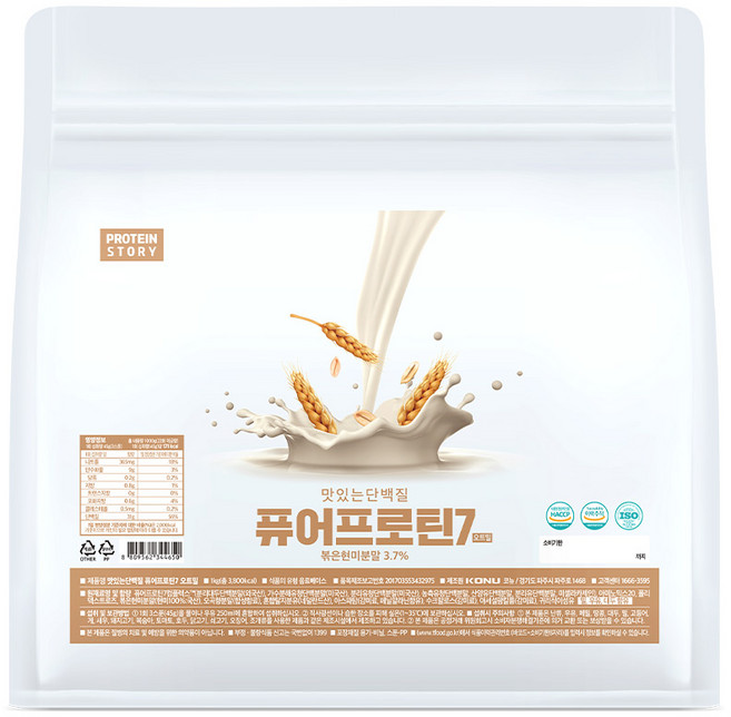 프로틴스토리 맛있는 단백질 퓨어프로틴 오트밀, 1kg, 1개