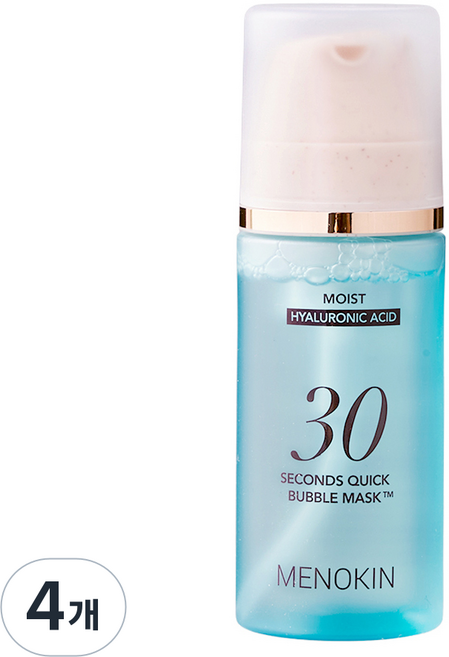 메노킨 30초 퀵 버블 마스크 모이스트, 1개입, 95ml, 4개