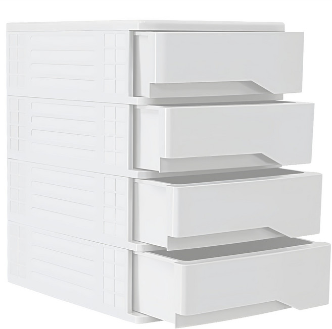 코시나 미니 캔디 다용도 서랍장, 화이트, 4개