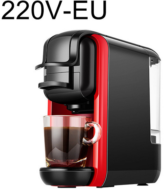 이탈리아 캡슐 커피 머신 가정용 소형 휴대용 사무실 상업용 미국 올인원 머신, AU, Red